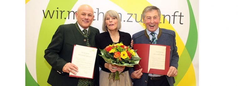 Die Hans-Kudlich-Preisträger 2016: Karl Buchgraber, Gerlind Weber und Eduard Paminger
