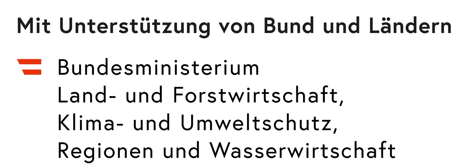 2a_Foeg_Leiste_Bund+Laender_2022_RGB_NEU Hinweis auf Unterstützung von Bund und Ländern, darunter das Bundesministerium für Land- und Forstwirtschaft, Klima-, Umwelt-, Regionen- und Wasserwirtschaft.