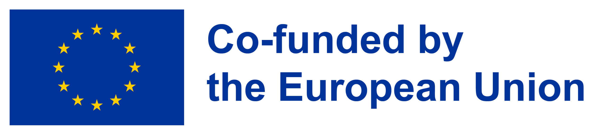 EN_Co-fundedbytheEU_RGB_POS Logo der Europäischen Union mit der Aufschrift „Co-funded by the European Union“.