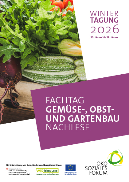 Wintertagung 2026. Nachlese Fachtag Gemüse-, Obst- und Gartenbau. Cover. Bild: © AdobeStock/Neumiler