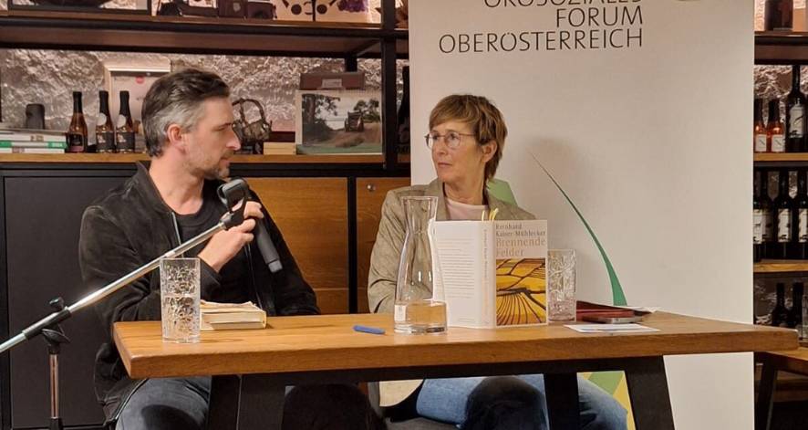 Buchlesung im Weingarten mit Reinhard Kaiser-M&uuml;hlecker